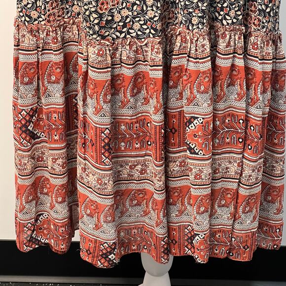 Ulla Johnson Imane Sun Dress Spaghetti Strap Floral Size 2 SIlk Flowy Boho Indie - Picture 9 of 12